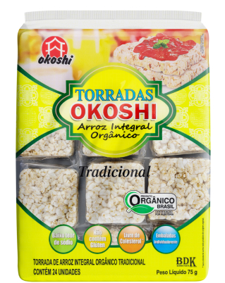 Torrada de Arroz Integral Orgânico Tradicional